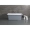 Aqua Eden 66.94 L, 35.44 W, Matte White/Gray, Solid Surface White Stone VRTSQ673624WG - alternate 5